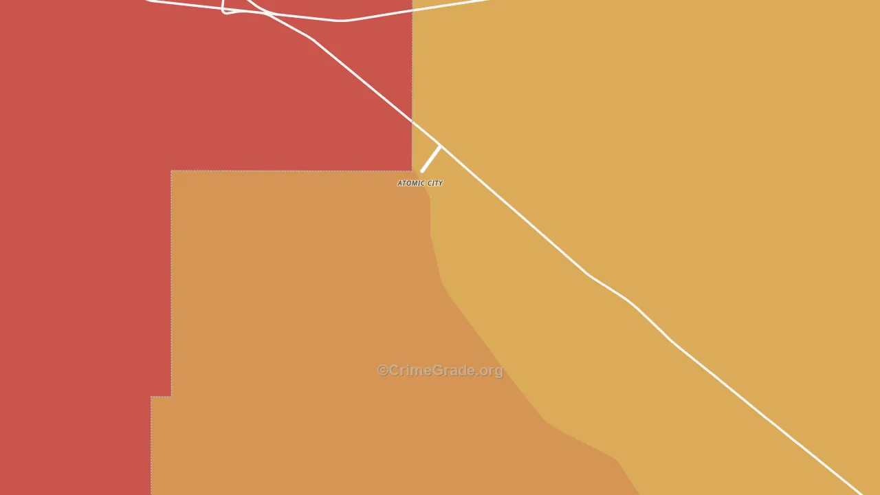 Atomic City, ID Map of Drug-Related Crime Rates