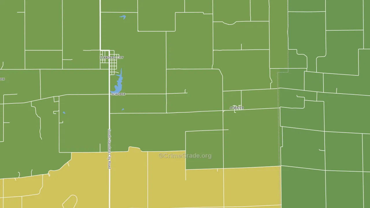 Atwater, IL Map of Drug-Related Crime Rates