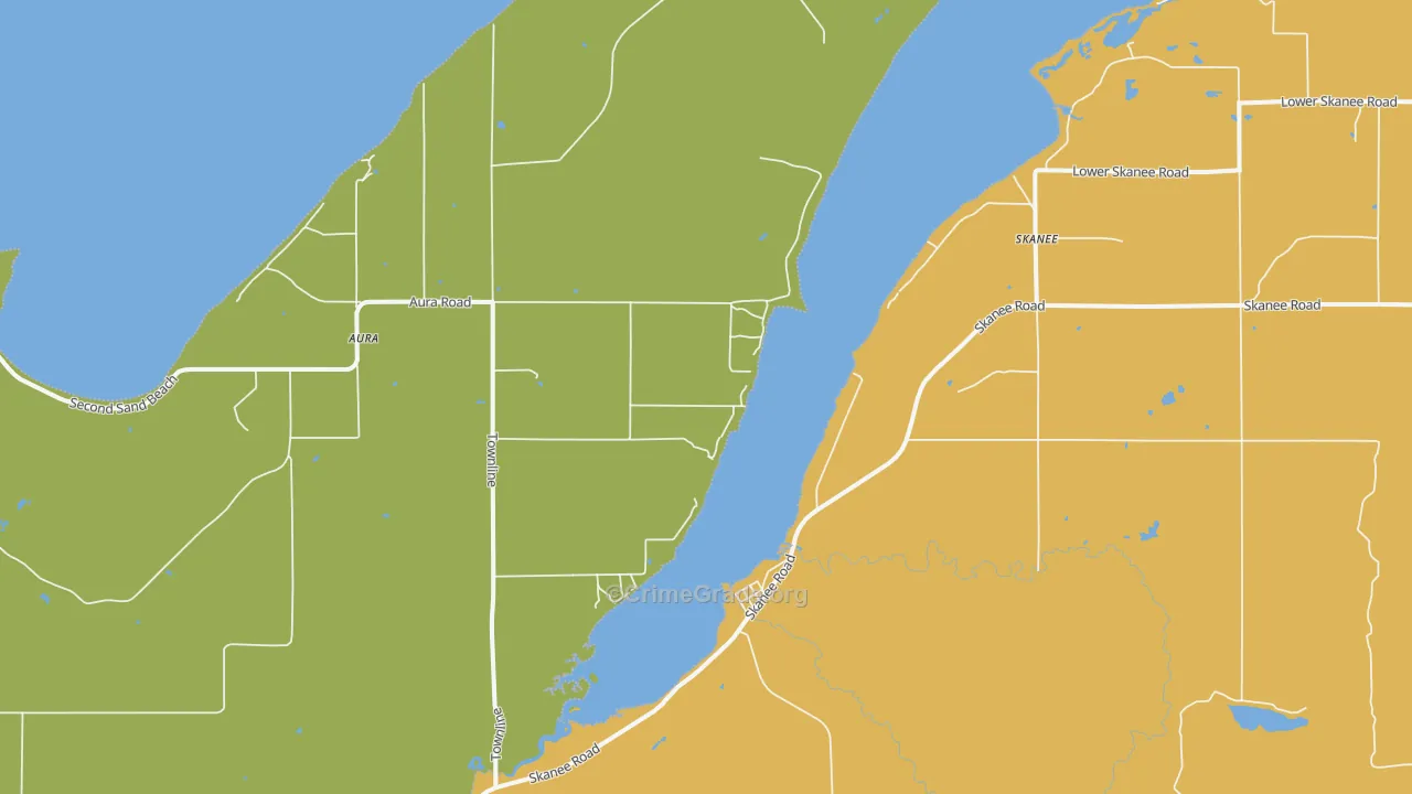 Aura, MI Map of Drug-Related Crime Rates