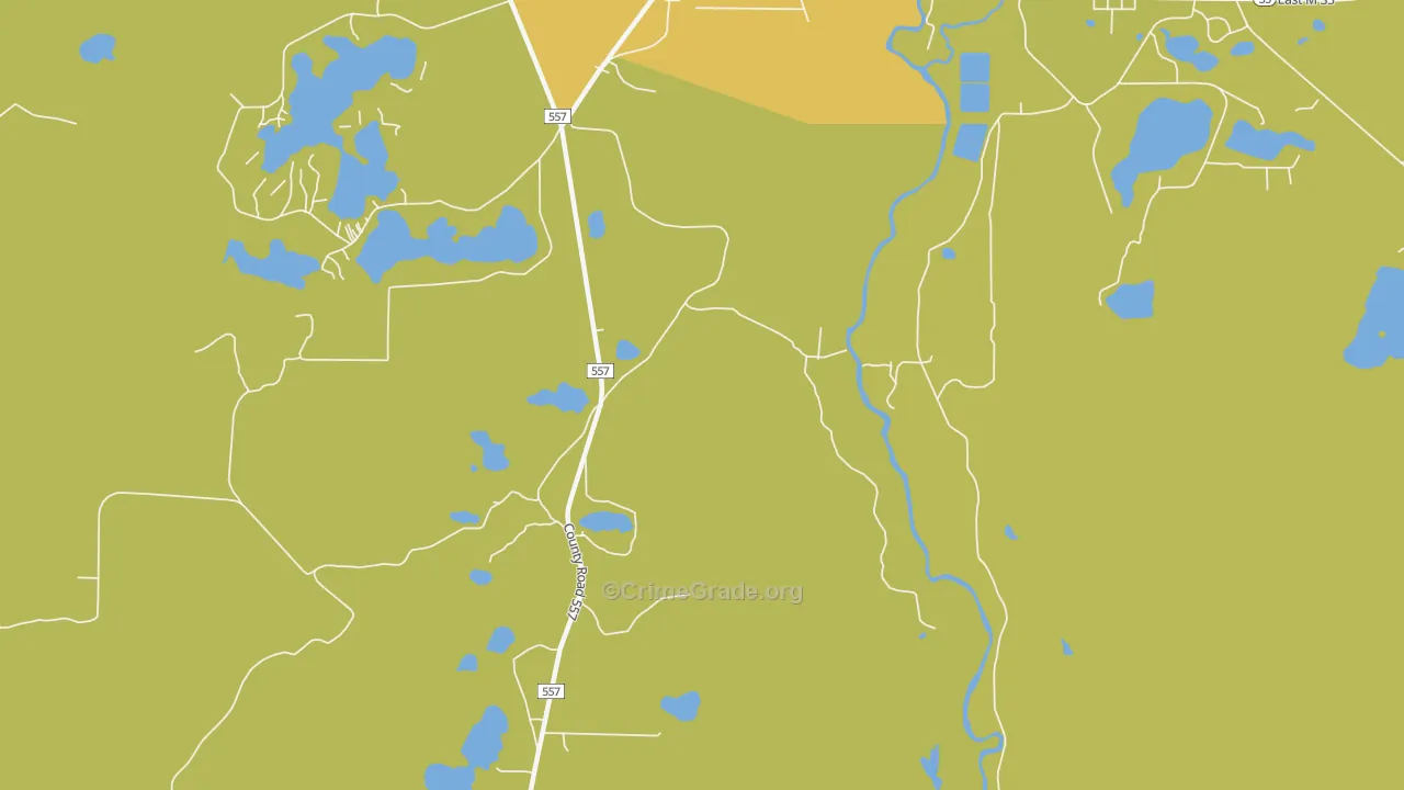 Austin, MI Map of Drug-Related Crime Rates