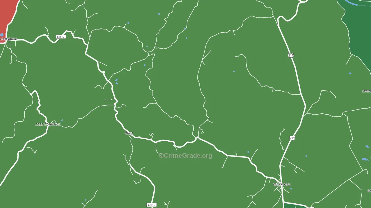 Auto, WV Map of Drug-Related Crime Rates