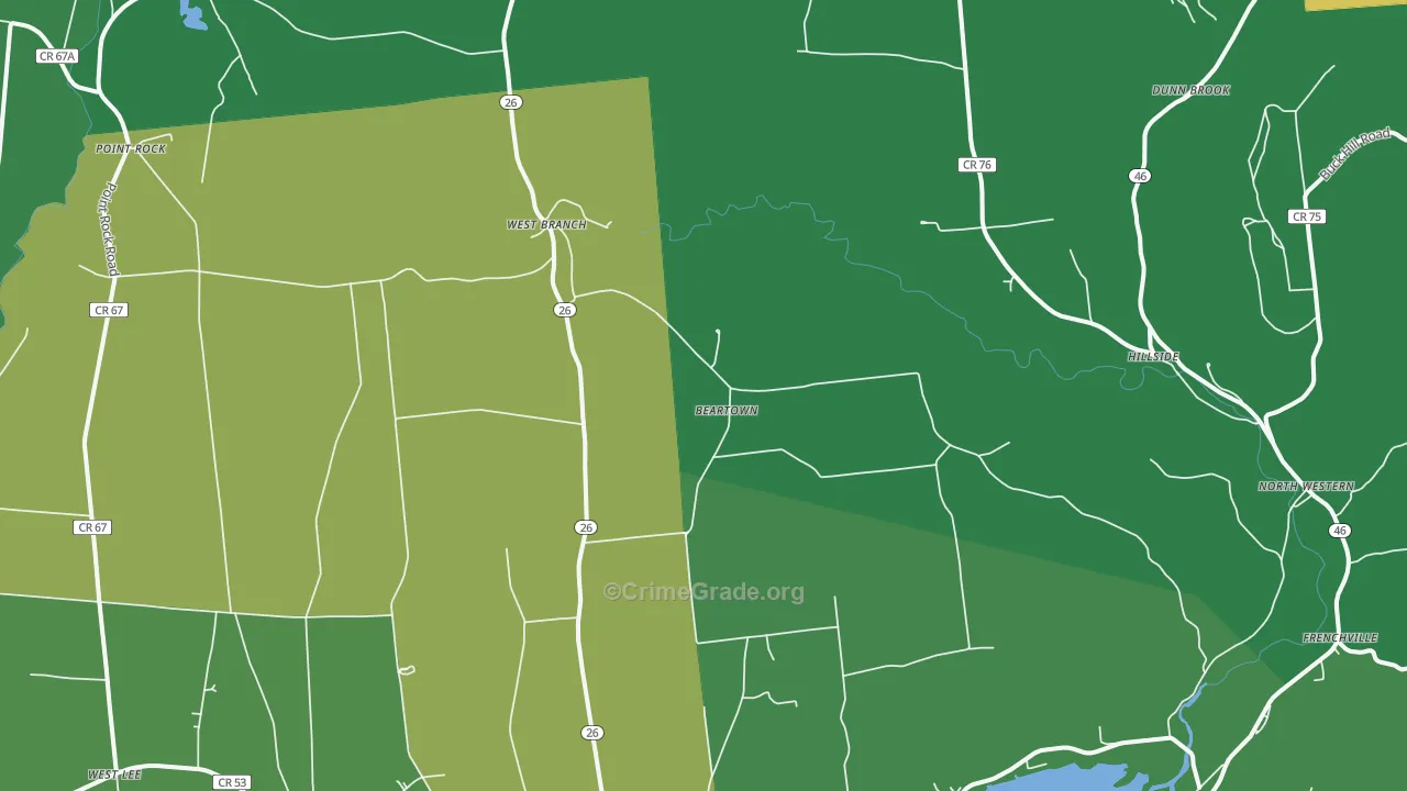 Ava, NY Map of Drug-Related Crime Rates
