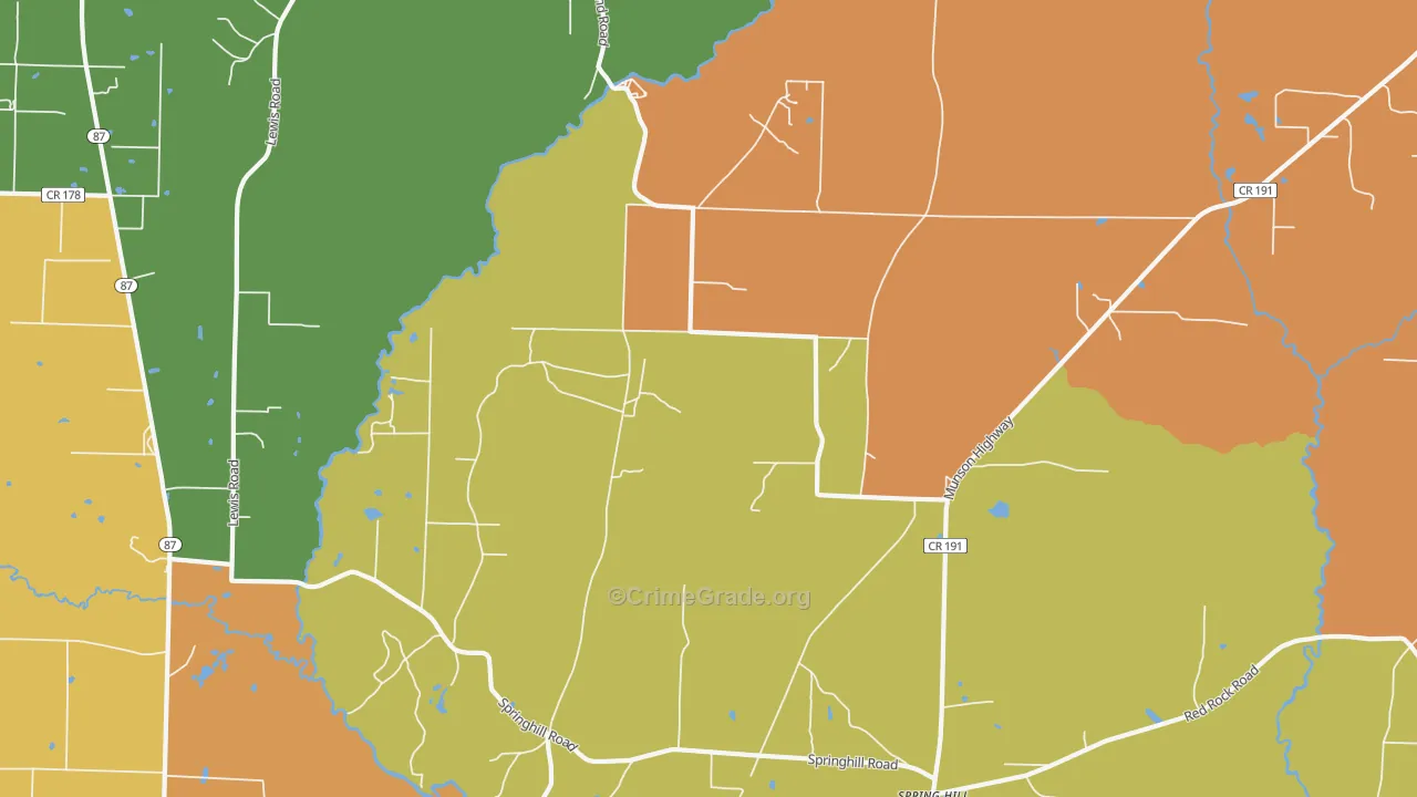 Avalon Beach, FL Map of Drug-Related Crime Rates