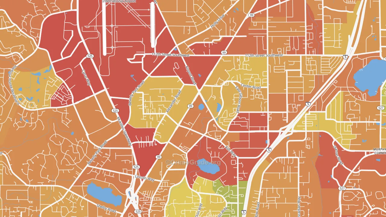 Avondale, Everett, WA Map of Drug-Related Crime Rates