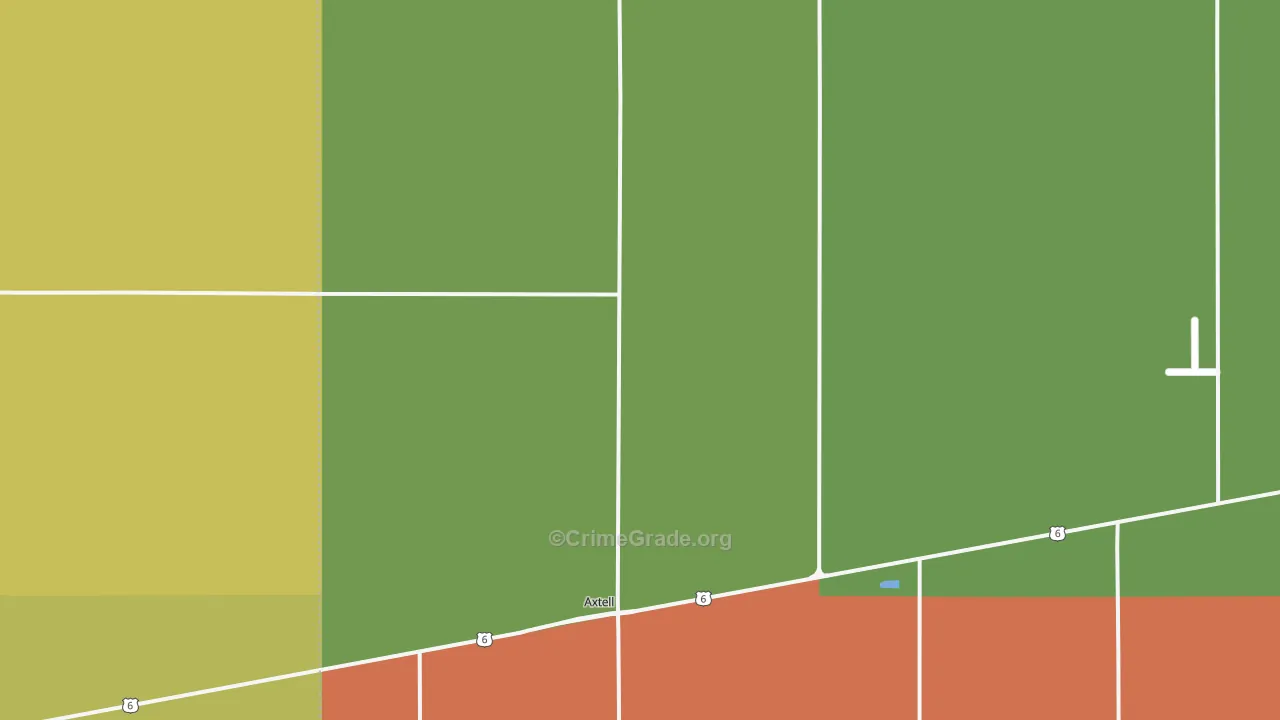 Axtell, NE Map of Drug-Related Crime Rates