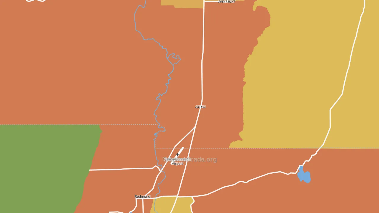 Axtell, UT Map of Drug-Related Crime Rates