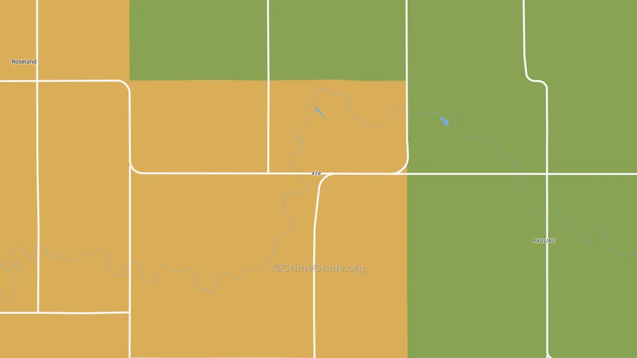Ayr, NE Map of Drug-Related Crime Rates