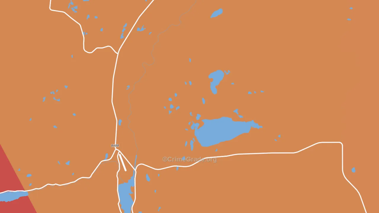 Babb, MT Map of Drug-Related Crime Rates