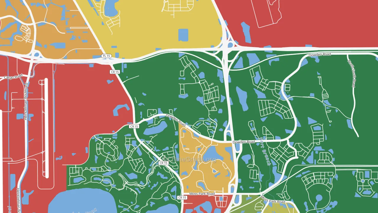 Bal Bay, Orlando, FL Map of Drug-Related Crime Rates