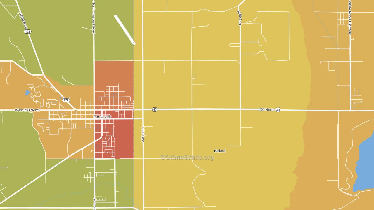 Ballard, UT Map of Drug-Related Crime Rates