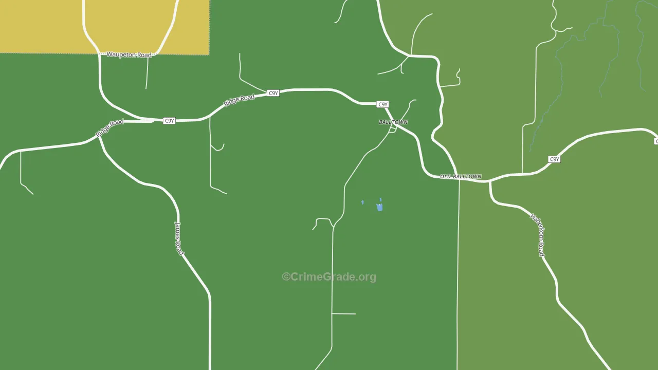 Balltown, IA Map of Drug-Related Crime Rates