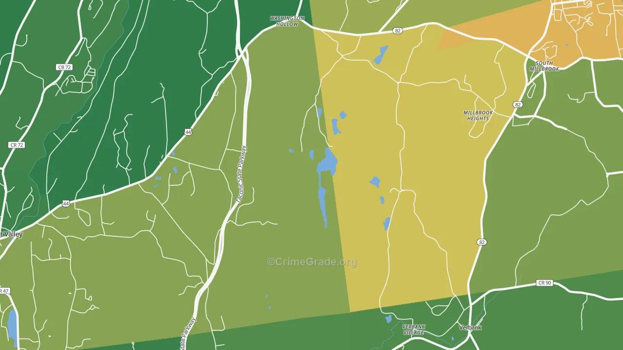 Bangall, NY Map of Drug-Related Crime Rates