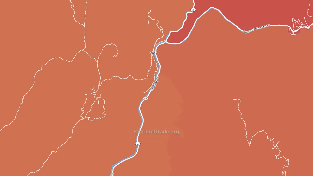 Banks, ID Map of Drug-Related Crime Rates