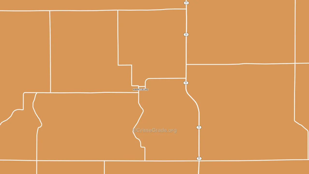 Banner County, NE Map of Drug-Related Crime Rates