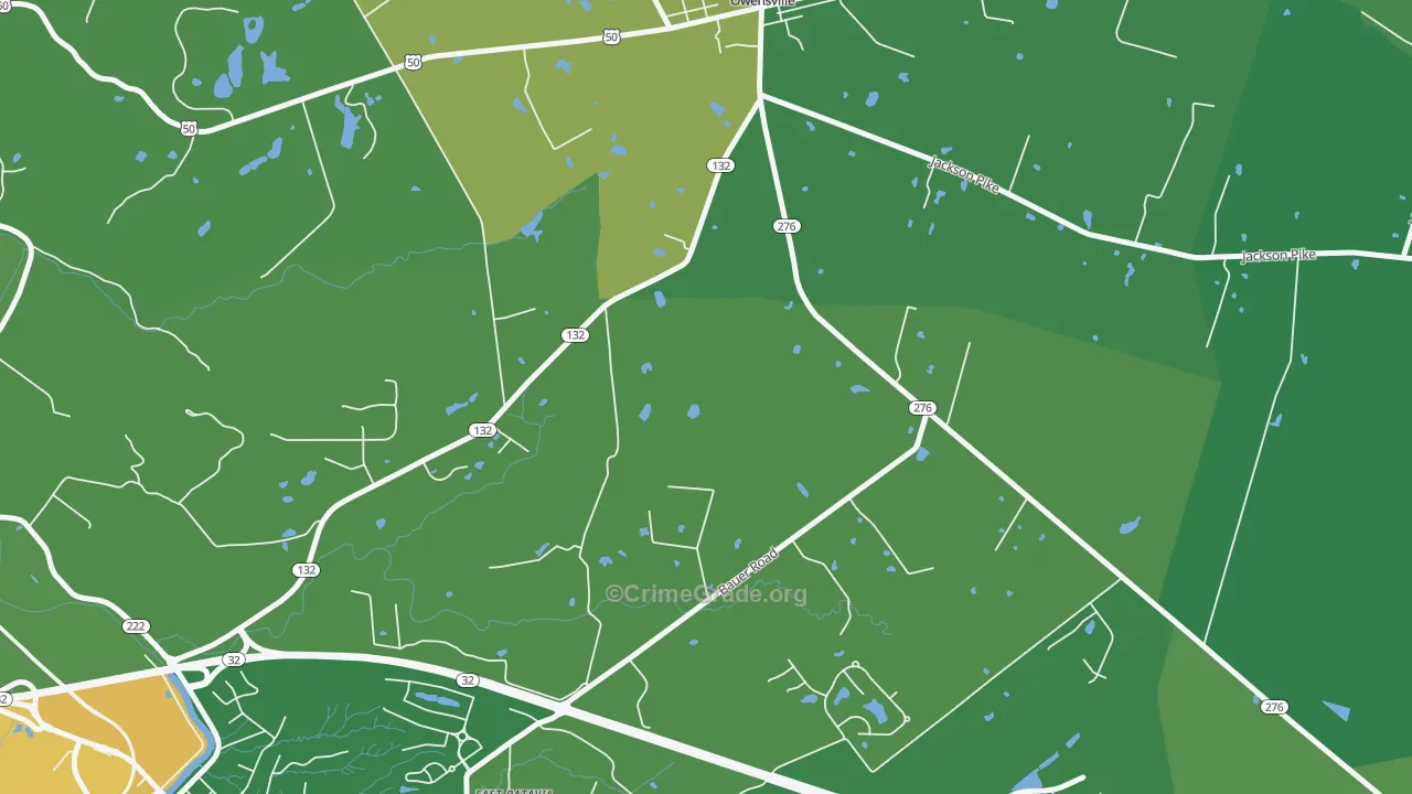 Bantam, OH Map of Drug-Related Crime Rates