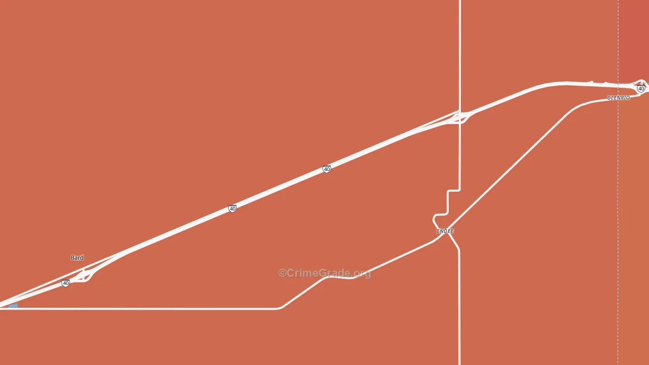 Bard, NM Map of Drug-Related Crime Rates