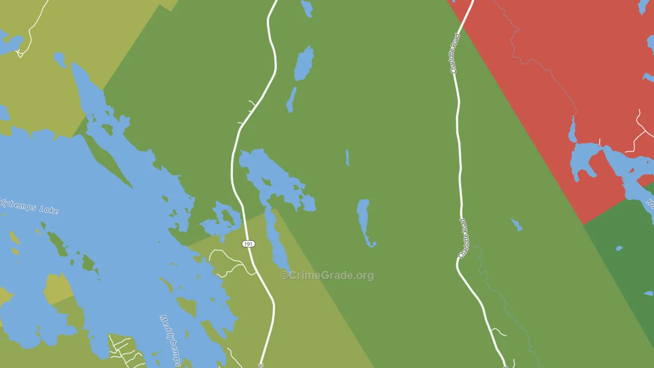 Baring, ME Map of Drug-Related Crime Rates