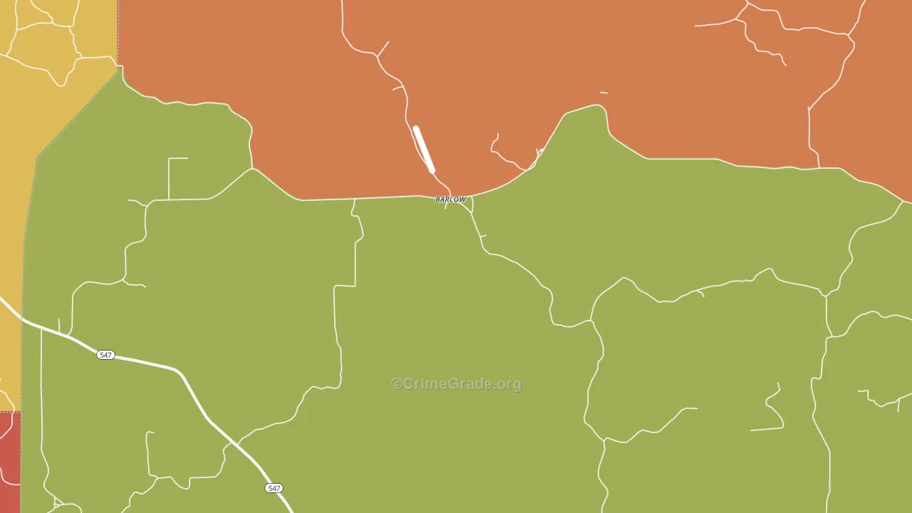 Barlow, MS Map of Drug-Related Crime Rates