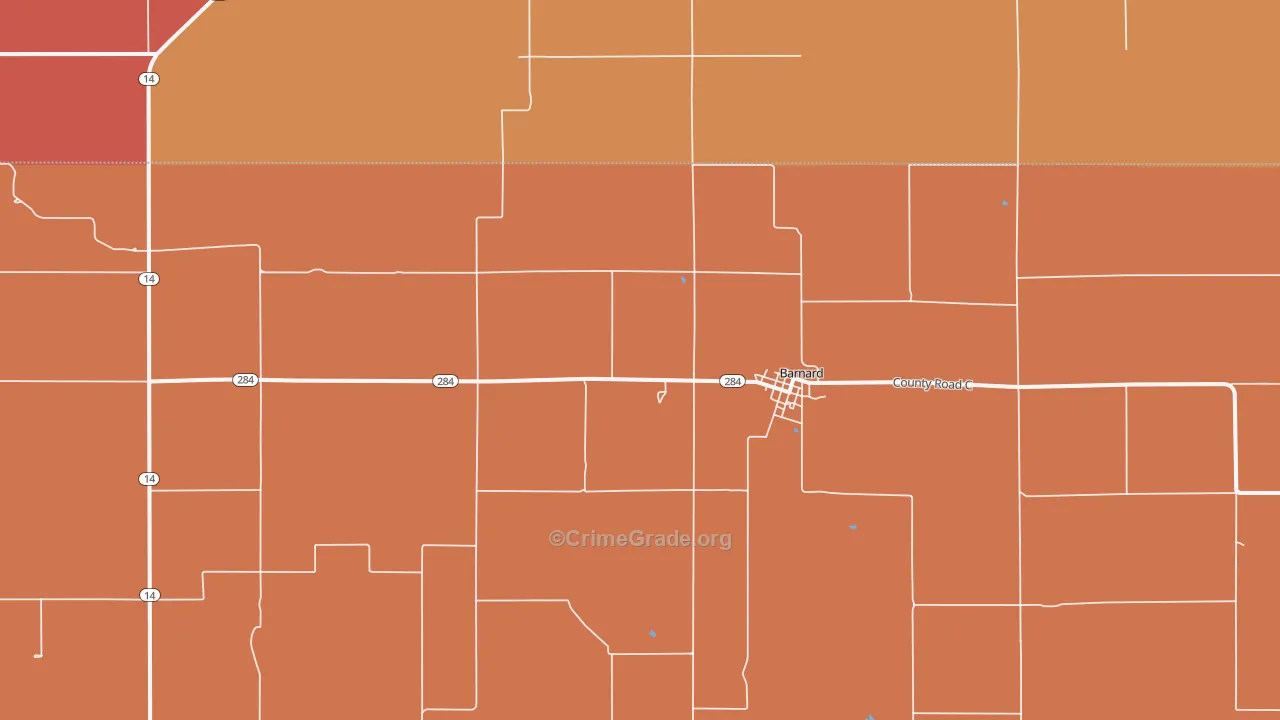 Barnard, KS Map of Drug-Related Crime Rates