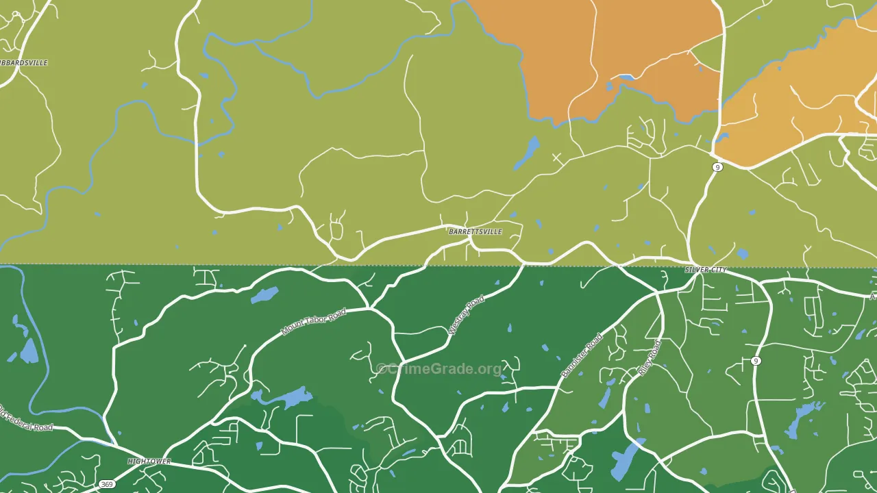 Barrettsville, GA Map of Drug-Related Crime Rates