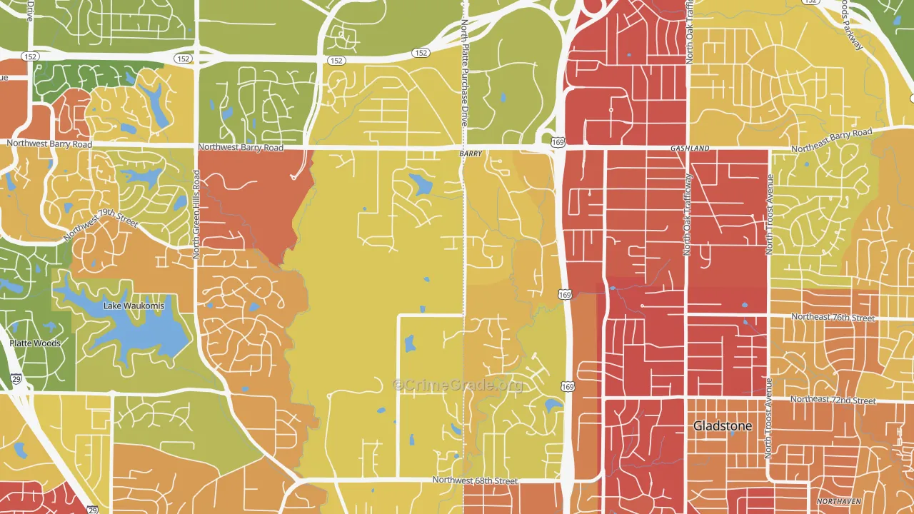 Barry Harbour, Kansas City, MO Map of Drug-Related Crime Rates