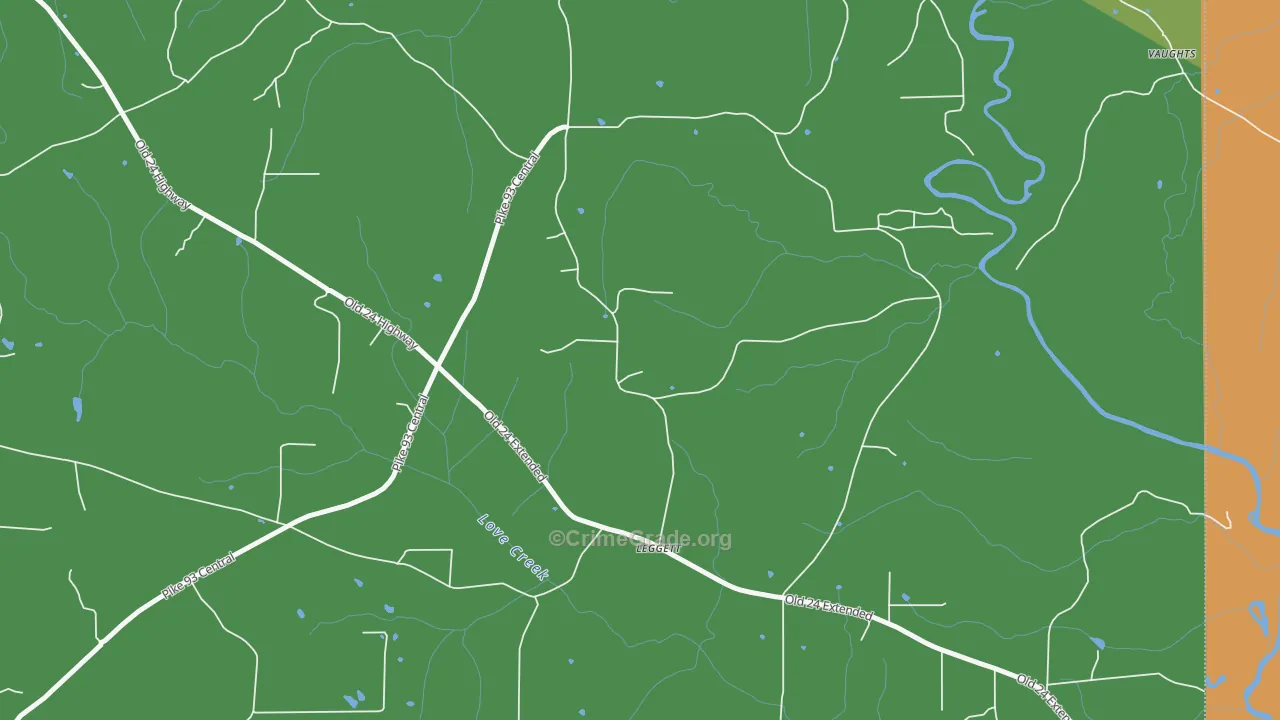 Barto, MS Map of Drug-Related Crime Rates