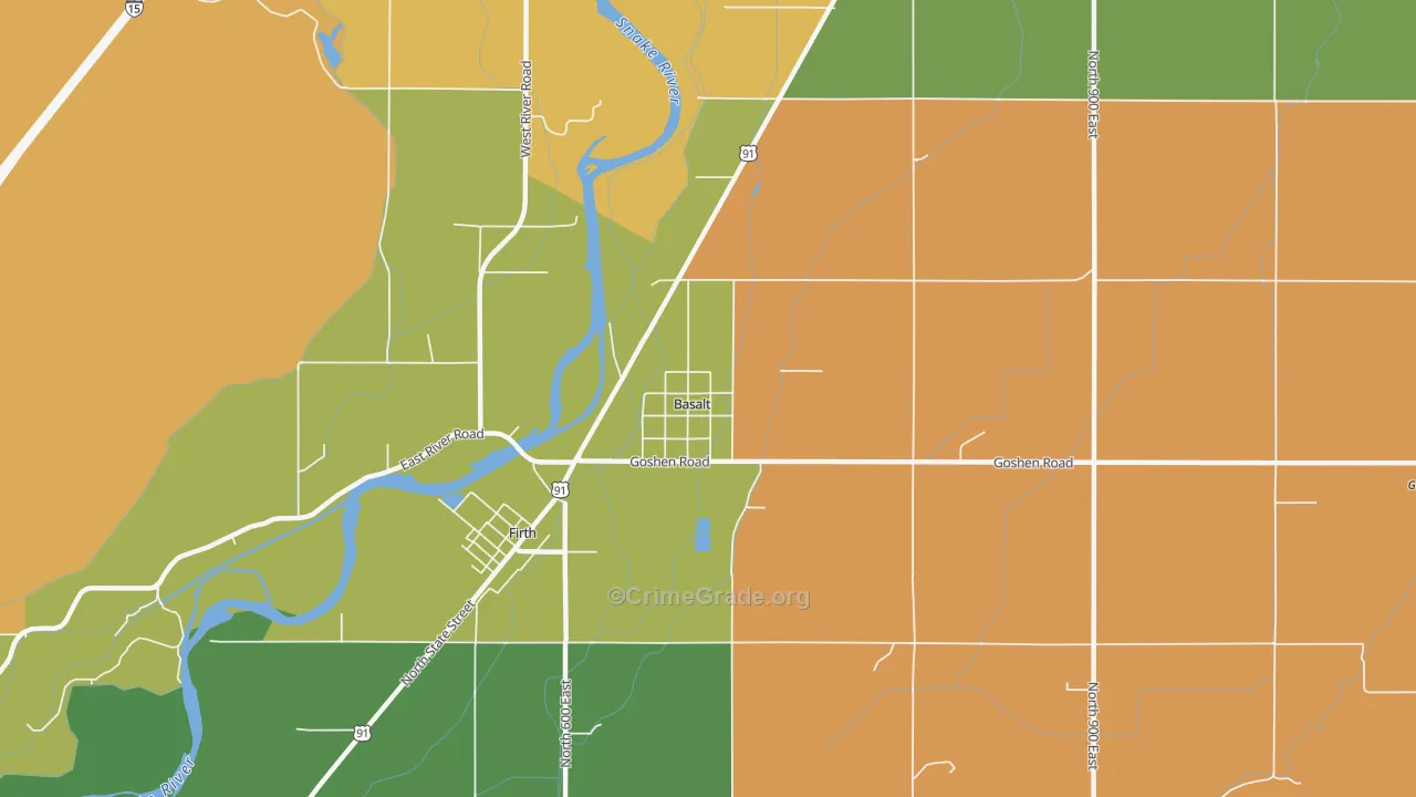 Basalt, ID Map of Drug-Related Crime Rates