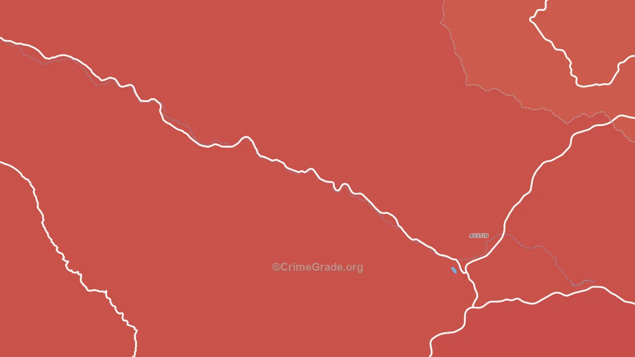 Bates, OR Map of Drug-Related Crime Rates
