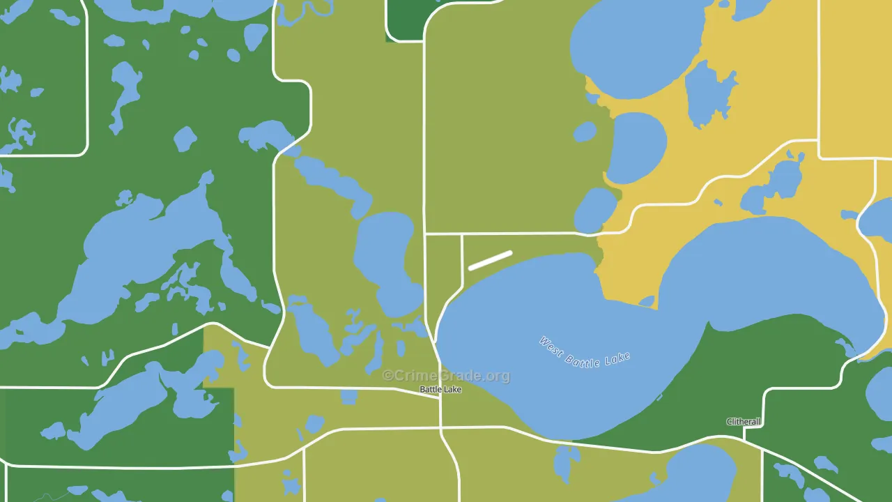 Battle Lake, MN Map of Drug-Related Crime Rates