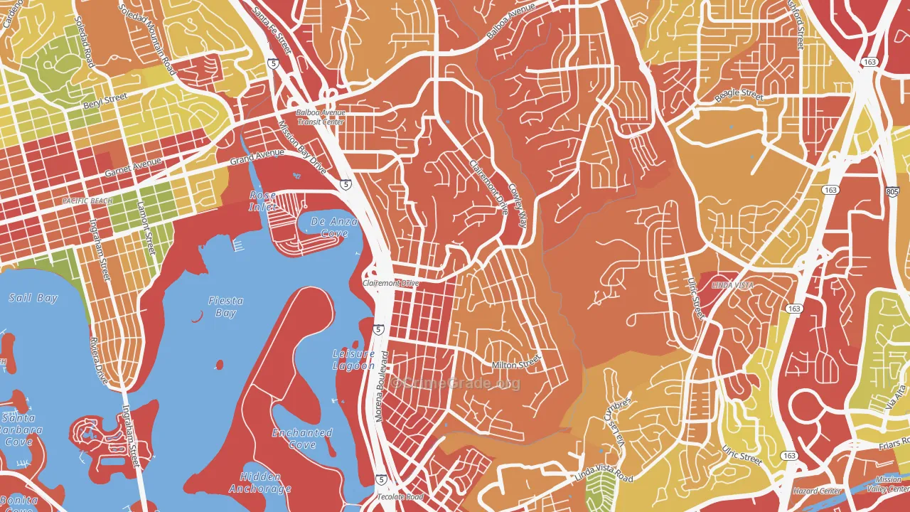 Bay Park, San Diego, CA Map of Drug-Related Crime Rates