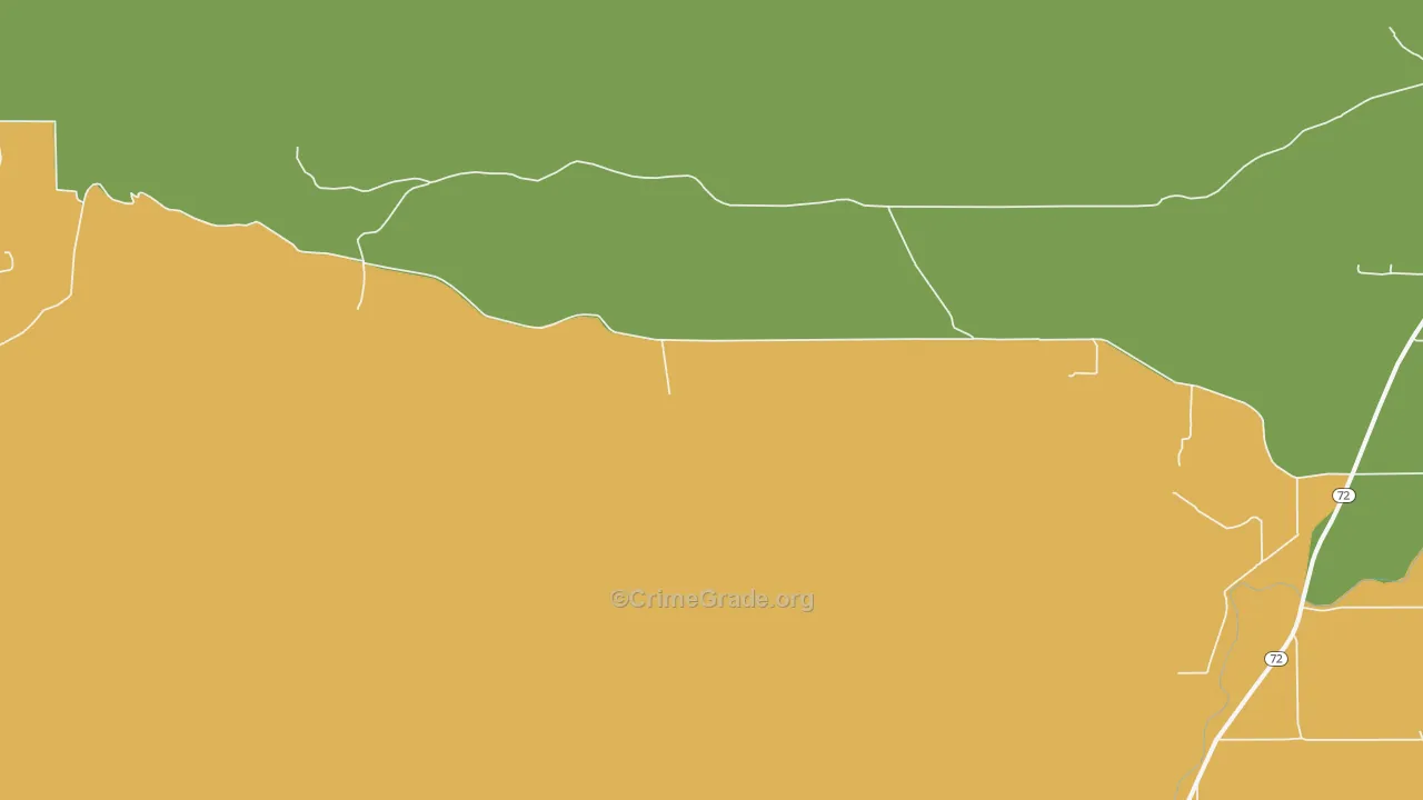 Bearcreek, MT Map of Drug-Related Crime Rates
