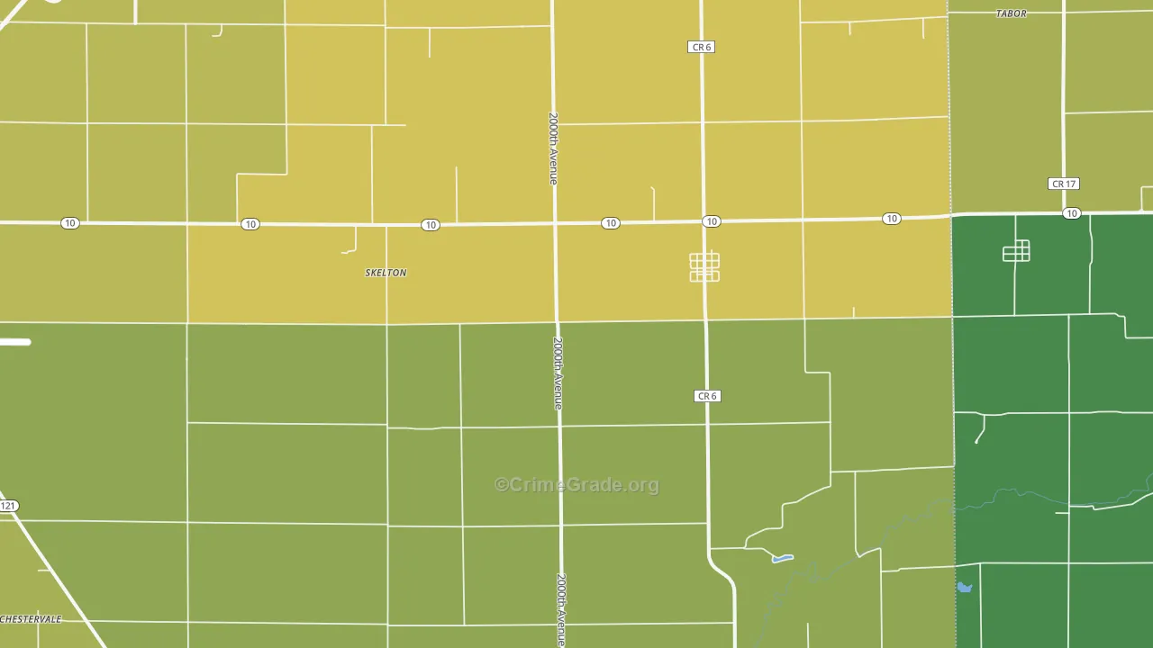 Beason, IL Map of Drug-Related Crime Rates