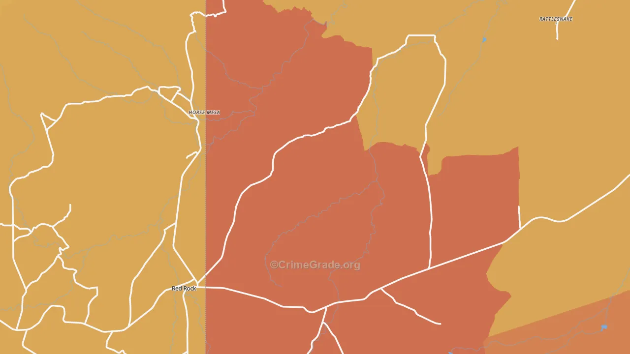 Beclabito, NM Map of Drug-Related Crime Rates