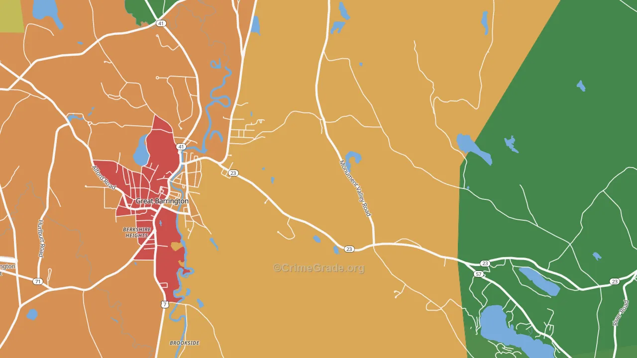 Belcher Square, MA Map of Drug-Related Crime Rates