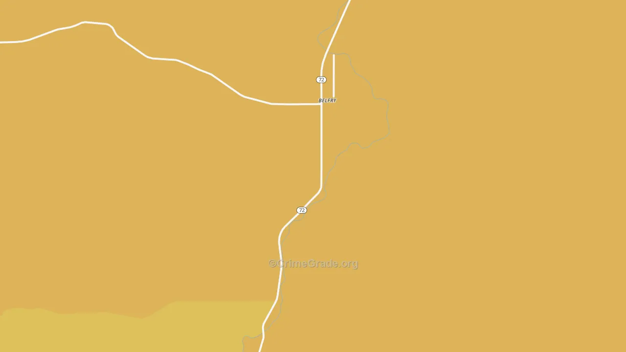 Belfry, MT Map of Drug-Related Crime Rates