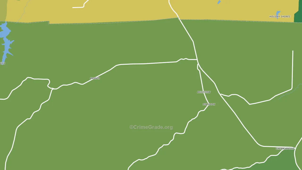 Belleview, MO Map of Drug-Related Crime Rates