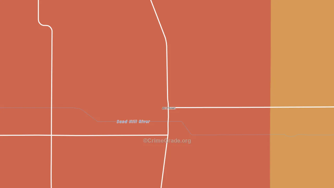 Beltrami, MN Map of Drug-Related Crime Rates
