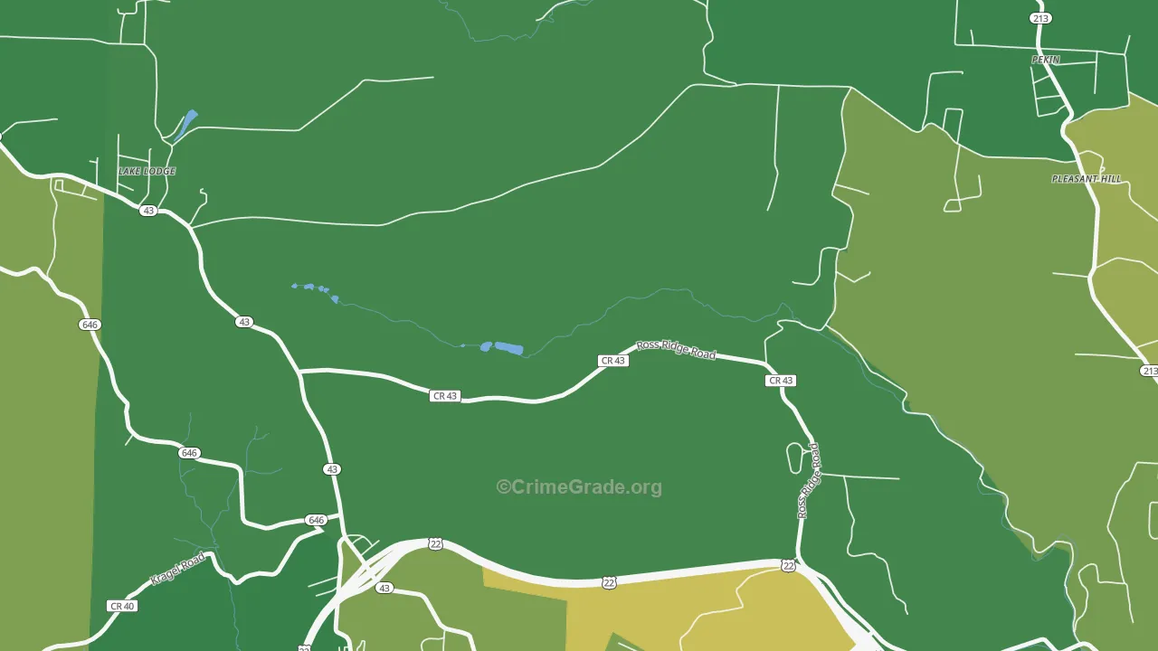 Belvedere, OH Map of Drug-Related Crime Rates