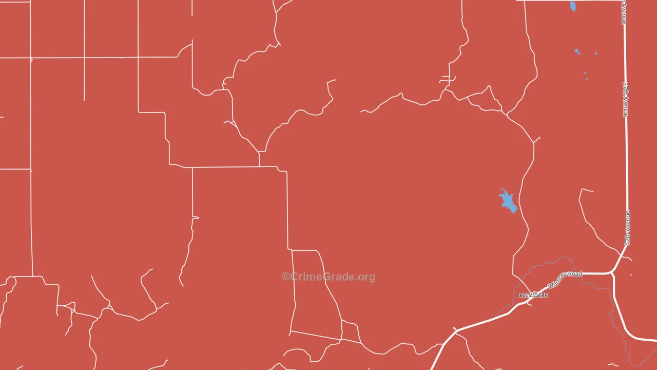 Belvidere, KS Map of Drug-Related Crime Rates