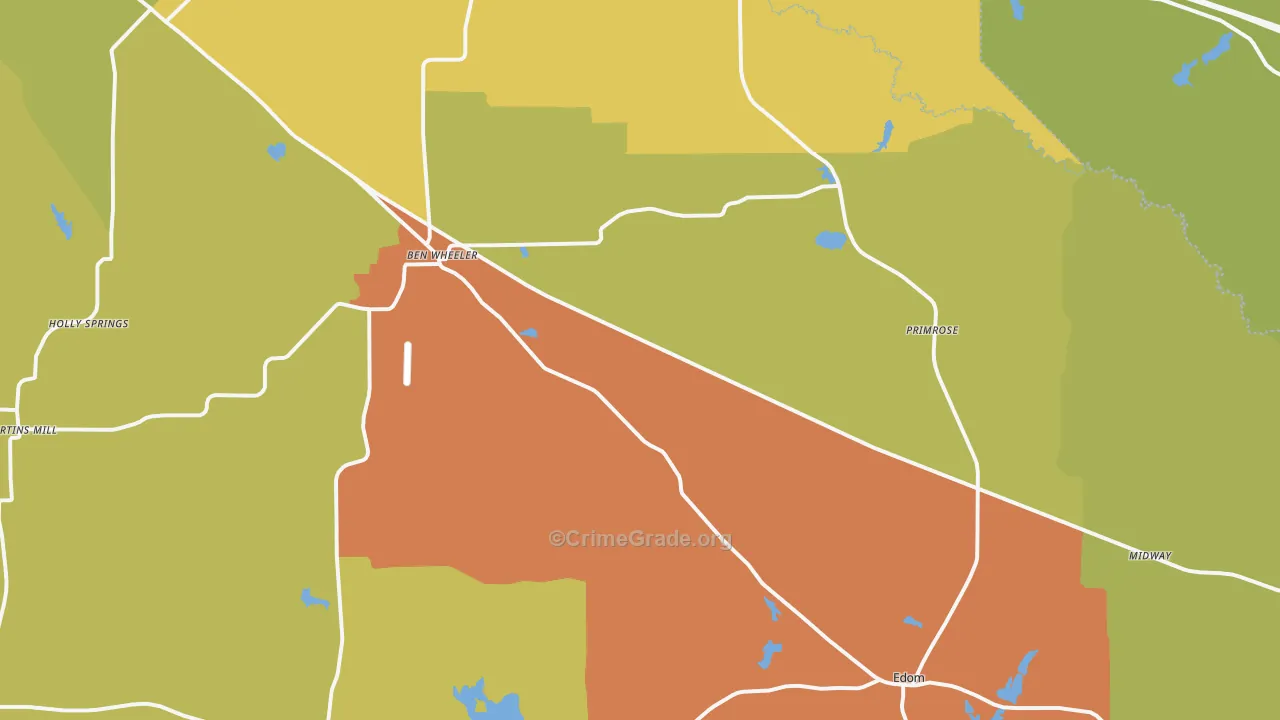 Ben Wheeler, TX Map of Drug-Related Crime Rates