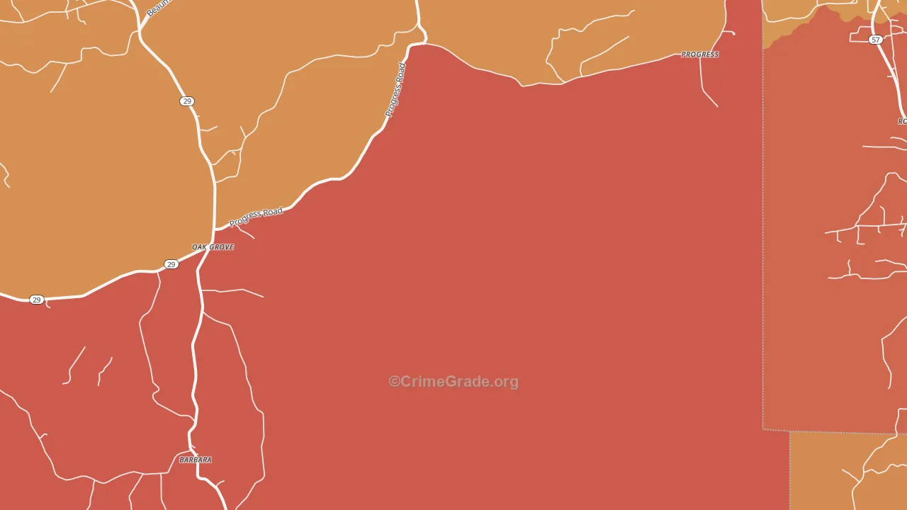 Benndale, MS Map of Drug-Related Crime Rates