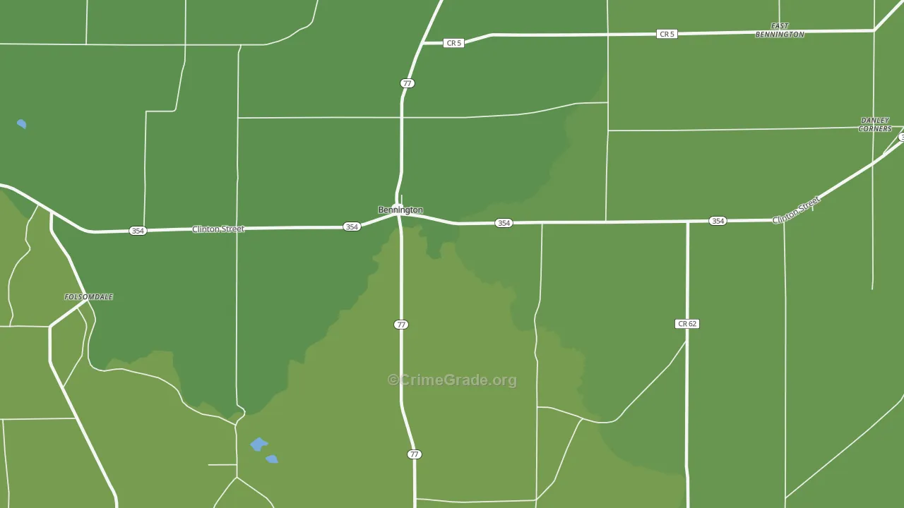Bennington, NY Map of Drug-Related Crime Rates