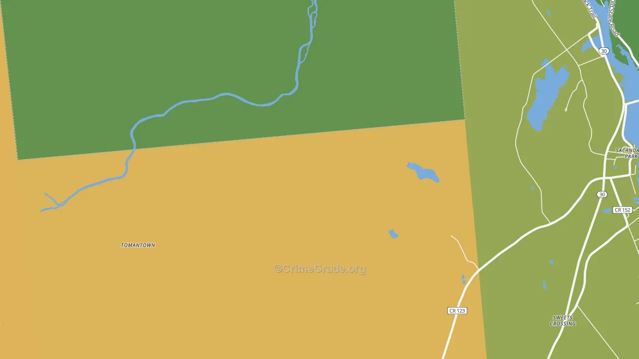 Benson, NY Map of Drug-Related Crime Rates