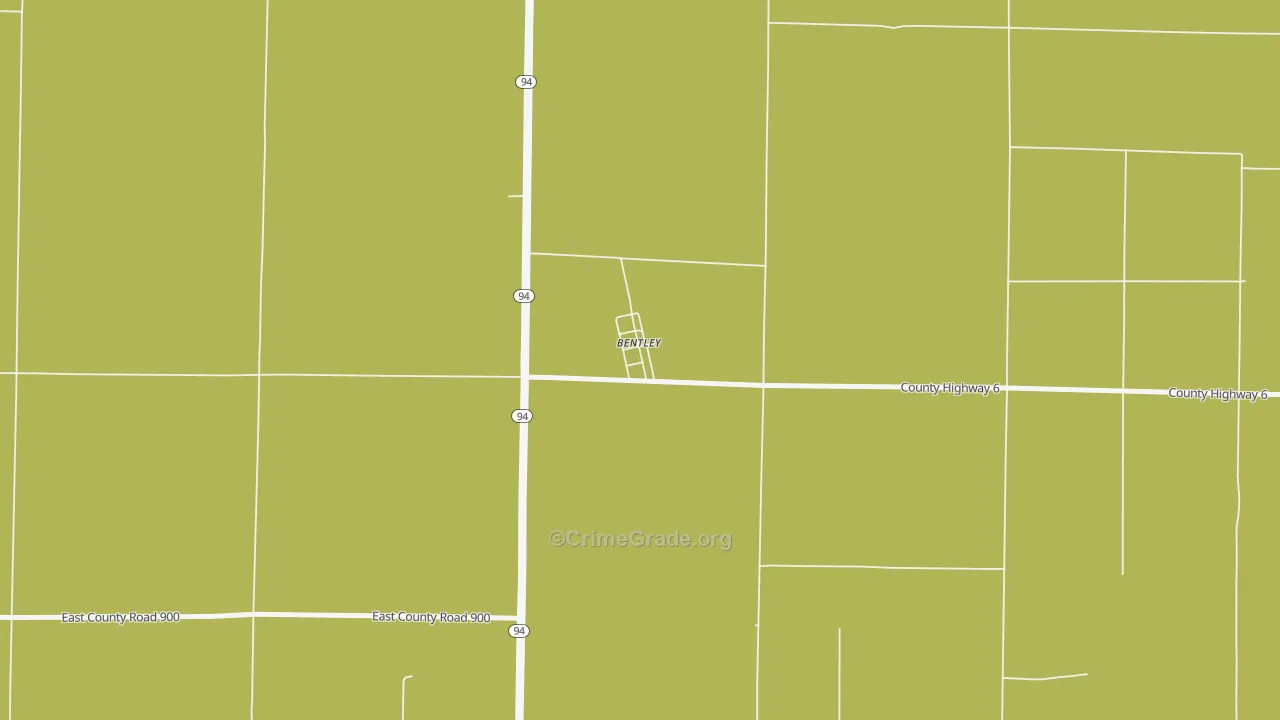 Bentley, IL Map of Drug-Related Crime Rates