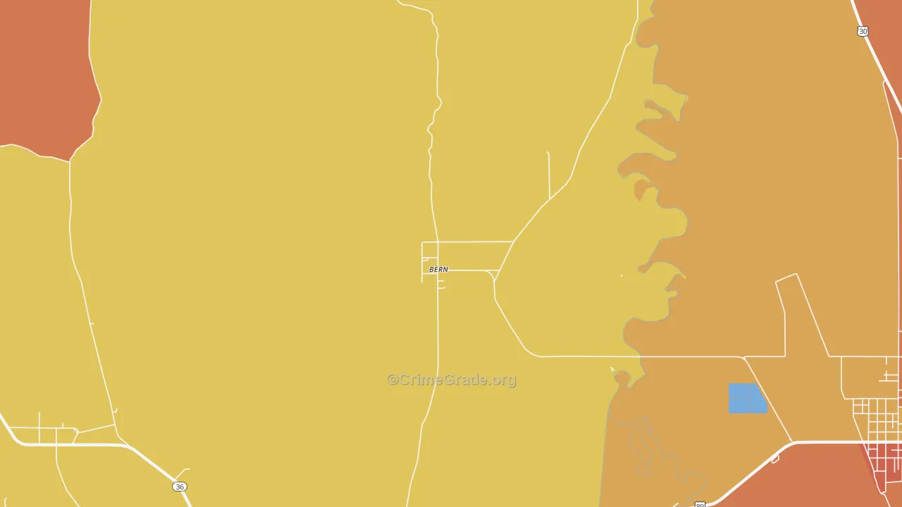 Bern, ID Map of Drug-Related Crime Rates