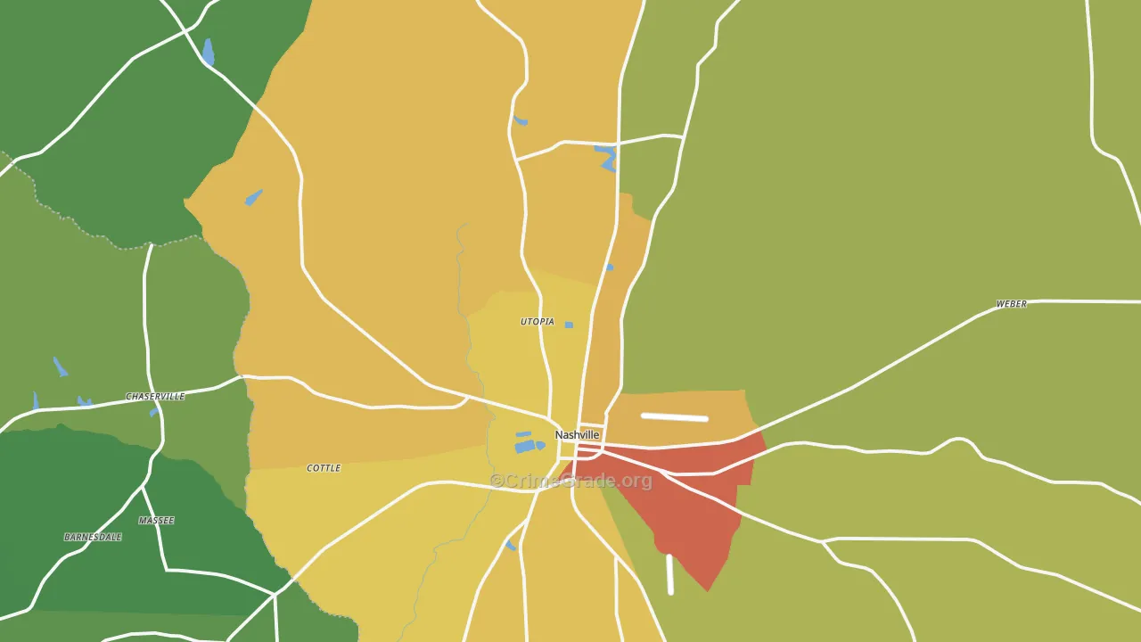 Berrien County, GA Map of Drug-Related Crime Rates