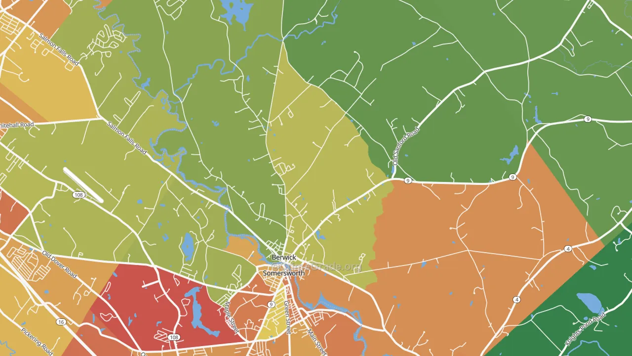 Berwick, ME Map of Drug-Related Crime Rates