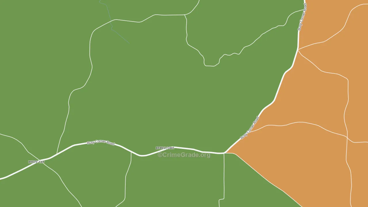 Bewelcome, MS Map of Drug-Related Crime Rates