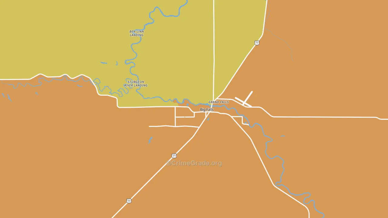 Big Falls, MN Map of Drug-Related Crime Rates