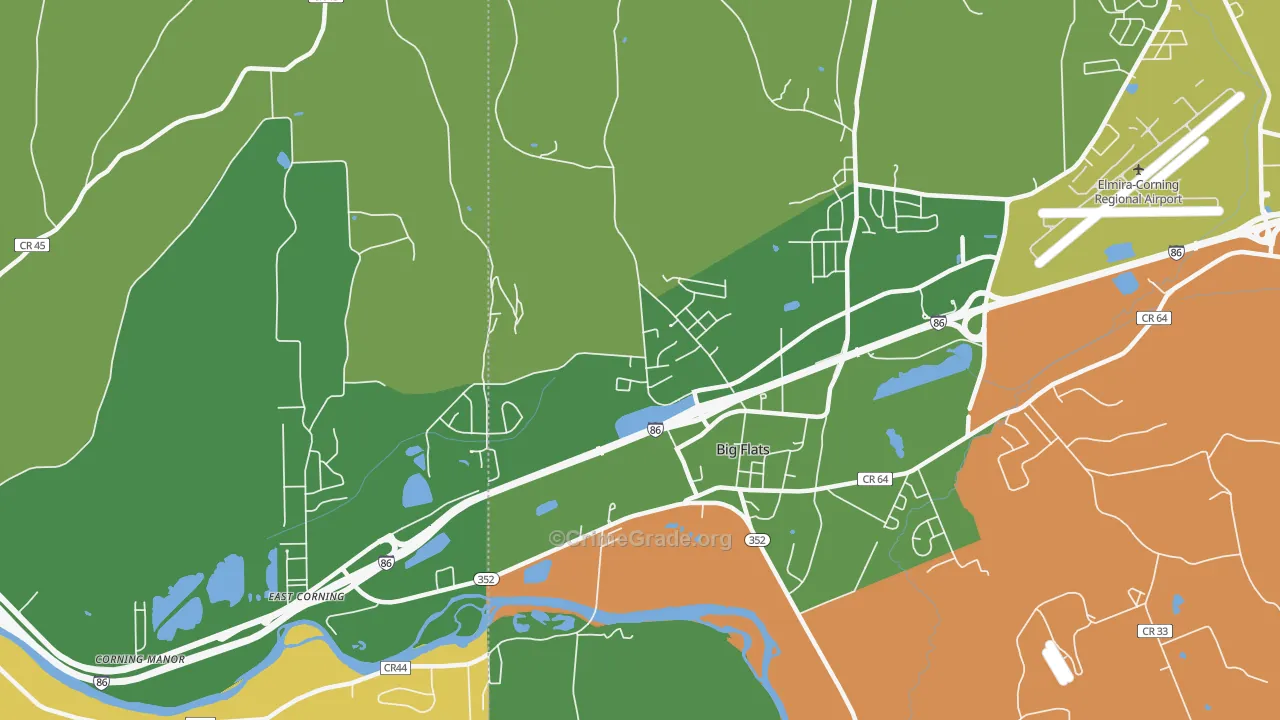 Big Flats, NY Map of Drug-Related Crime Rates